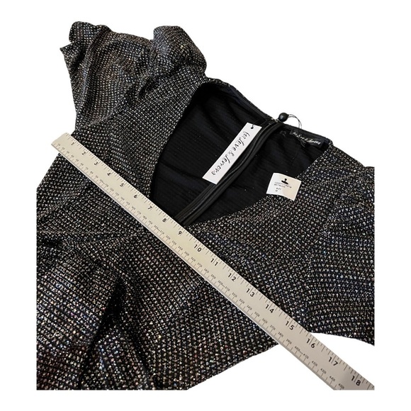 NWT For Love and Lemons Metallic Glitter Dress M - Picture 11 of 13